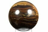 Polished Tiger Iron Stromatolite Sphere - Billion Years #311717-1